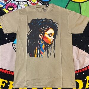 Fashion Nova Kids Beige T-Shirt with Colorful Graphic